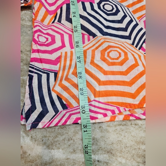 Mud Pie Totable Tunic Beach To Bar Cover-Up Dress Umbrella Print Size Small New - Picture 9 of 9